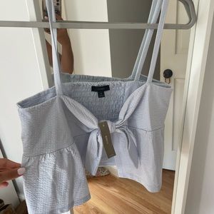 NWT J Crew seersucker cropped tank